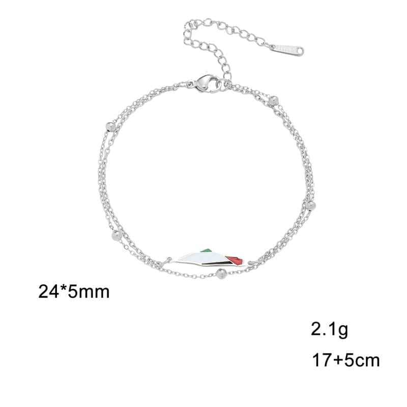 Bracelet Palestine Argent