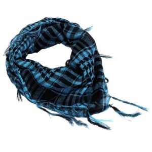 keffieh bleu turquoise