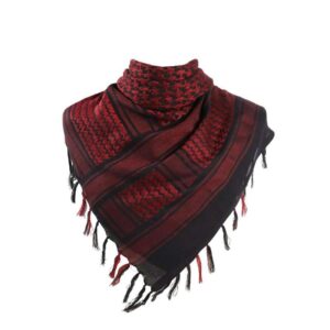 Red and Black Keffiyeh