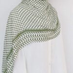 keffieh vert et blanc