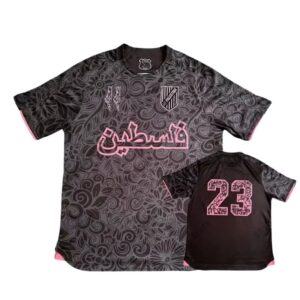 maillot palestine noir et rose