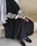 abaya keffieh