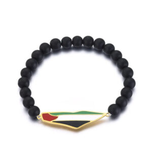 beaded palestine bracelet