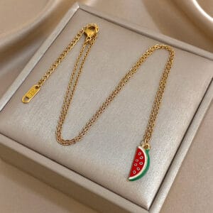 collier pasteque 3