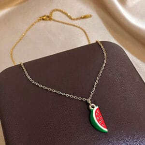 collier pasteque 4