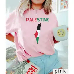 t shirt palestine rose