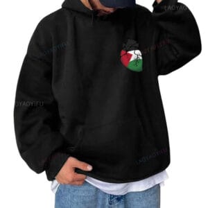 Sweat A Capuche Palestine Coeur
