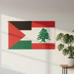 Drapeau Liban Palestine