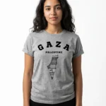 Free Gaza T Shirt – coloris gris