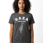 Free Gaza T Shirt – coloris gris foncé