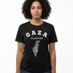 Free Gaza T Shirt – coloris noir