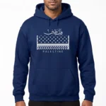 Hoodie Palestine – coloris bleu marine