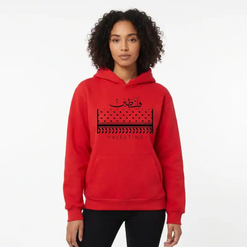 Hoodie Palestine – coloris rouge