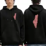Pull Noir Et Rouge Homme Palestine
