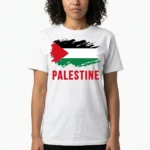 T Shirt Drapeau Palestine – coloris blanc