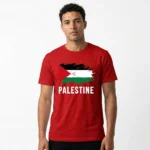T Shirt Drapeau Palestine – coloris rouge